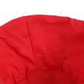 Portapane ovale  bamboo rosso con fodera 24x18h10