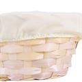 Portapane ovale bamboo naturale con fodera 24x18h11
