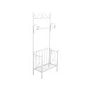 PORTASCIUGAMANI MET.BIANCO ANTIC. C/RIPIANO 41X21H105 MADE CHINA