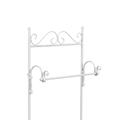 PORTASCIUGAMANI MET.BIANCO ANTIC. C/RIPIANO 41X21H105 MADE CHINA