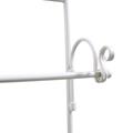 PORTASCIUGAMANI MET.BIANCO ANTIC. C/RIPIANO 41X21H105 MADE CHINA