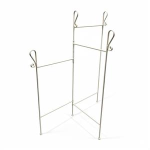 PORTASCIUGAMANI METALLO BIANCO ANTICATO 3 BR.40H105 MADE CHINA