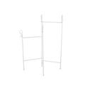 PORTASCIUGAMANI METALLO BIANCO ANTICATO 3 BR.40H105 MADE CHINA