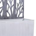 FIORIERA MET.GRIGIO C/ SPALL. 62X28H195-DA ASSEMBLARE-MADE CHINA