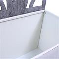 FIORIERA MET.GRIGIO C/ SPALL. 62X28H195-DA ASSEMBLARE-MADE CHINA