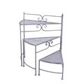SCALETTA PORTAPIANTE METALLO GRIGIO ANTIC.53X31H65 MADE CHINA