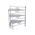 SCALETTA PORTAPIANTE METALLO GRIGIO ANTIC.53X31H65 MADE CHINA