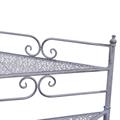 SCALETTA PORTAPIANTE METALLO GRIGIO ANTIC.53X31H65 MADE CHINA