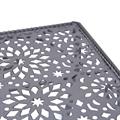 PORTAVASO METALLO GRIGIO ANTICATO 25X25H26 S2 MADE IN CHINA