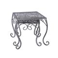 PORTAVASO METALLO GRIGIO ANTICATO 25X25H26 S2 MADE IN CHINA