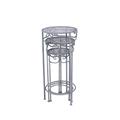 PORTAVASO METALLO GRIGIO ANTICATO DIA32H70 S3 MADE IN CHINA