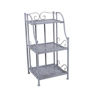 ETAGERE METALLO GRIGIO ANTICATO 3P.28X28H60 MADE IN CHINA