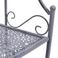 ETAGERE METALLO GRIGIO ANTICATO 3P.28X28H60 MADE IN CHINA