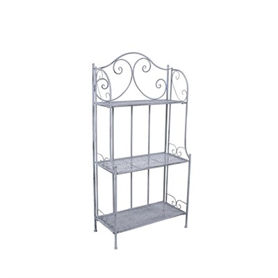 ETAGERE METALLO GRIGIO ANTICATO 3P. 60X30H122 MADE IN CHINA