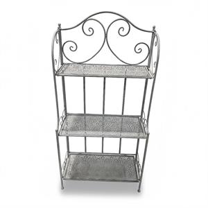 ETAGERE METALLO GRIGIO ANTICATO 3P. 60X30H122 MADE IN CHINA