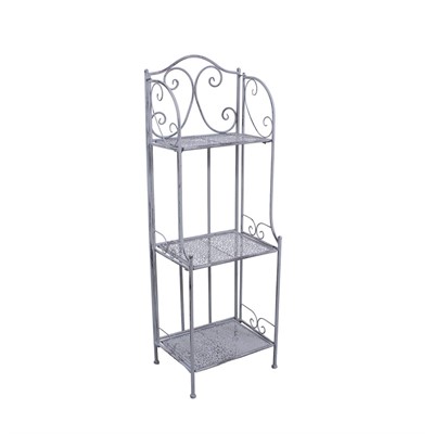 ETAGERE METALLO GRIGIO ANTICATO 3P. 40X30H122 MADE IN CHINA