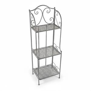 ETAGERE METALLO GRIGIO ANTICATO 3P. 40X30H122 MADE IN CHINA