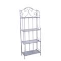 ETAGERE METALLO GRIGIO ANTICATO 4P. 60X30H161 MADE IN CHINA