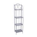 ETAGERE METALLO GRIGIO ANTICATO 4P. 40X30H161 MADE IN CHINA