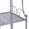 ETAGERE METALLO GRIGIO ANTICATO 4P. 40X30H161 MADE IN CHINA