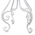 Tavolo Metallo Bianco Anticato Alessia Diam. cm 61H76 