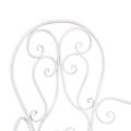 Poltrona Metallo Bianco Anticato Alessia 51X50h97 