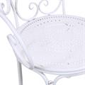 Poltrona Metallo Bianco Anticato Alessia 51X50h97 
