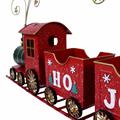 TRENO DECORATIVO METALLO ROSSO 93X17H59 MADE IN CHINA