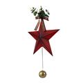 STELLA DECORATIVA METALLO ROSSA DA APPENDERE 39X57 MADE IN CHINA