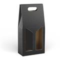 PORTABOTTIGLIA CARTONE 2B.NERO ONDA FIN. 19X9H38 MADE IN ITALY