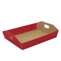 VASSOIO CARTONE MANIGLIE ROSSO 36X28H6(31X24,5)  MADE IN ITALY
