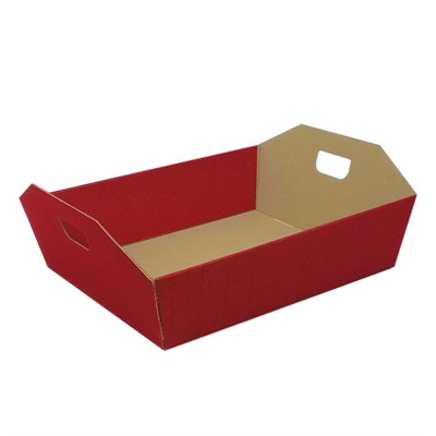 VASSOIO CARTONE MANIGLIE ROSSO 46x34H10 (34X29) MADE IN ITALY