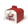 PORTA PANETTONE BABBO NATALE 1KG - 25X25X20 MADEIN ITALY