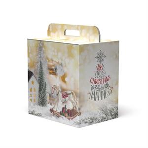SCATOLA CARTONE  MAGICO NATALE  33X24H34 MADE IN ITALY