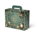 SCAT.CART. VALIGIA VERDE CM.31X9,5H18 MADE IN ITALY