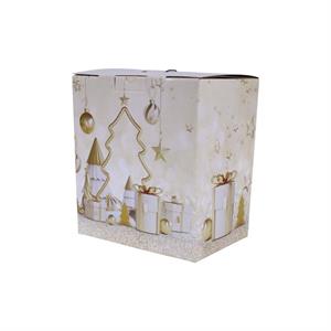 SCATOLA CARTONE ROBUSTA  INCANTO DI NATALE 38X27H36MADE IN ITALY