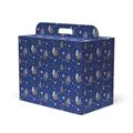 SCATOLA CARTONE BLU C/ALBERI 43X26H34 MADE IN ITALY