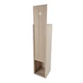 Cassetta abete naturale 1 bottiglia porta scorrevole 37x10x10