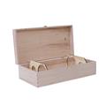 Cassetta abete naturale 2 bottiglie cm.35,5x18h10
