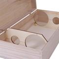 Cassetta abete naturale 2 bottiglie cm.35,5x18h10