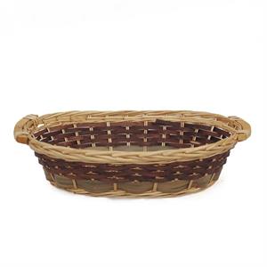Cesto ovale vimini ecorattan marrone 54/49X39X12