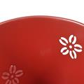 Portavaso latta rosso/rame metallizzato tazza 16H12