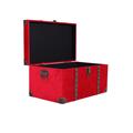 Baule in velluto rosso 48X29H25