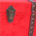 Baule in velluto rosso 48X29H25