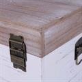Baule in legno decapé 60X35H33 S2 |  Made in China