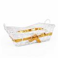 CESTO VIMINI RETT.BIANCO ORO 2M. 56/52X35H13/18