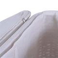 PORTABIANCHERIA BAMBU' BIANCO FODERA FIORI GRIGI SET TRE PEZZI 48X36H58 