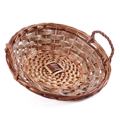 CESTO VAGLIO VIMINI ECORATTAN 2M.MARRONE 47X45X15 MADE IN CHINA