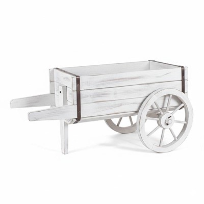 Carretto abete sbiancato 80x44H39 in KIT assemblaggio