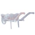 Carriola decorativa abete sbiancata 120X32H45 in KIT assemblaggi